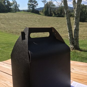 Little Washington Winery - Picnic lunch! It included 2 sandwiches, 2 fruit cups, 2 bags of chips, 2 waters, and 2 desserts! - Wineries Near Me - Washington, Virginia