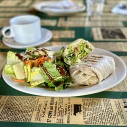 The Moth Coffeehouse - Vegan Chick'un Caesar Wrap.