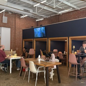 Brass Tacks - Inside seating + 'Cubicles' - Coffee & Tea Near Me - Houston, Texas