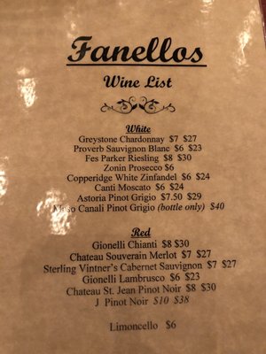 Menu photo 2 Fanellos Mishawaka, IN Menu photo 2 Fanellos Mishawaka, IN