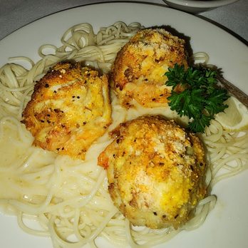 Mary Mahoneys - Baked shrimp stuff with crab meat over pasta - Venues & Event Spaces Near Me - Biloxi, Mississippi Mary Mahoneys - Baked shrimp stuff with crab meat over pasta - Venues & Event Spaces Near Me - Biloxi, Mississippi