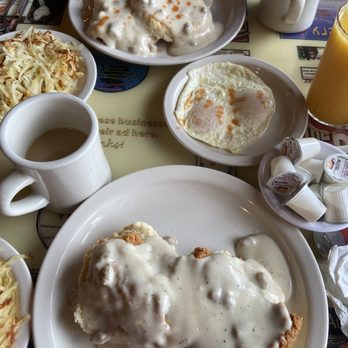 The Big Biscuit - The Cowboy Benedict with fried chicken (near) and the full order of biscuits and gravy with 2 eggs. - Breakfast & Brunch Near Me - Independence, Missouri The Big Biscuit - The Cowboy Benedict with fried chicken (near) and the full order of biscuits and gravy with 2 eggs. - Breakfast & Brunch Near Me - Independence, Missouri