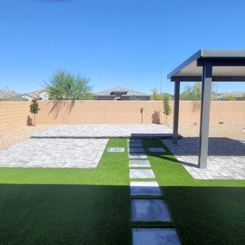 Las Vegas Backyards - Multi-use area for gathering and barbeque - Landscaping Near Me - Las Vegas, Nevada