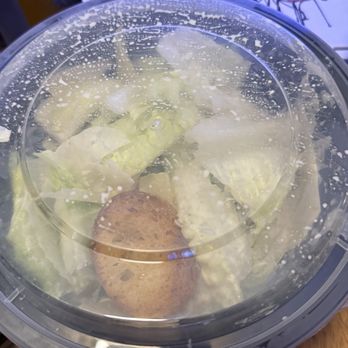 Antinoz Cafe - Old tasting lettuce but good dressing. You only get 1 crouton. Lol - Italian Near Me - San Antonio, Texas