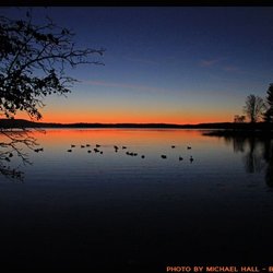 Lake Antoine County Park - Sunset on Lake Antoine, Dickinson County Michigan