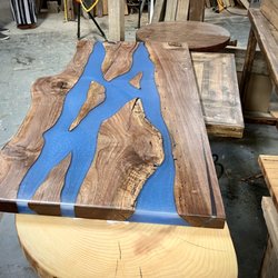 Revolve Reclaimed - Live edge river table