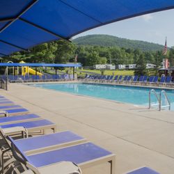 Lake George R V Park - Our quieter west pool is still heated!