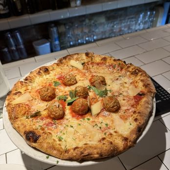 Briciola Pizza Bar - Meatball pizza for one (or two really) - Pizza Near Me - New York, New York Briciola Pizza Bar - Meatball pizza for one (or two really) - Pizza Near Me - New York, New York