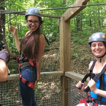 Tyroparc - Getting ready to jump and fly! - Ziplining Near Me - Sainte-Agathe-des-Monts, Quebec Tyroparc - Getting ready to jump and fly! - Ziplining Near Me - Sainte-Agathe-des-Monts, Quebec