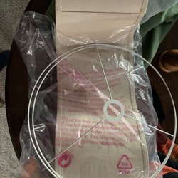 Pottery Barn - The shade for the lamp came like this, completely flat, you assemble.  I paid way too much for this lamp to assemble my own shade!!!