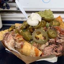 Rolling Republic BBQ - Pulled pork nachos