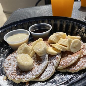 Original Pancake House - Banana pancakes & banana syrup! Outstanding! Freshly squeezed OJ - Breakfast & Brunch Near Me - Edgewater, New Jersey