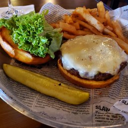 Make your own burger with pepperjack