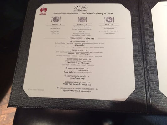 Menu photo 4 R'Yves Paris, 75 Menu photo 4 R'Yves Paris, 75