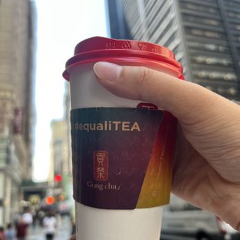 Gong Cha - Honey Lemon Tea. 2 stars. IG: @amei.eats - Bubble Tea Near Me - New York, New York