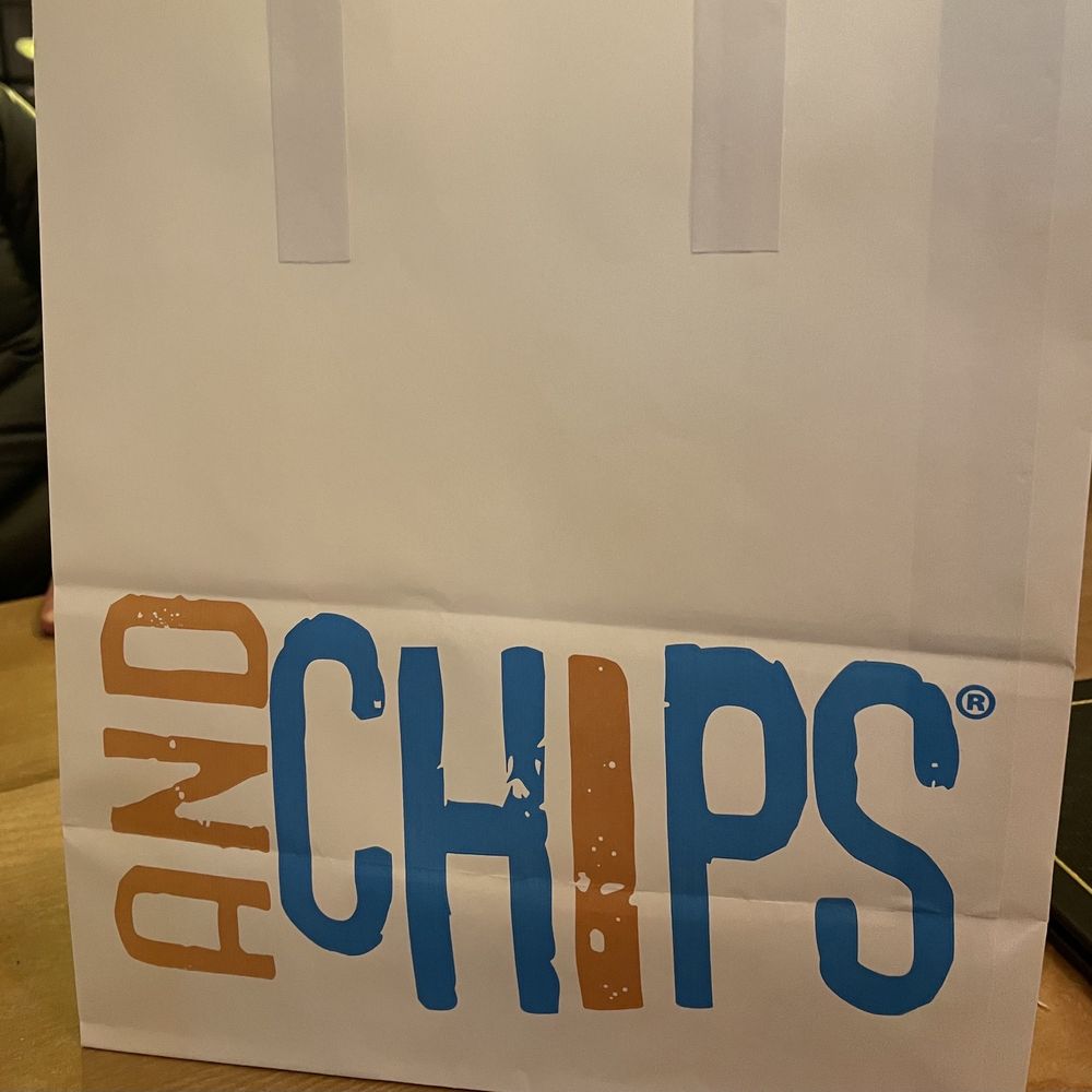The Golden Hind - The restaurant serves a huge portion so they have such a nice to go bag.;)) - Fish & Chips Near Me - London, XGL