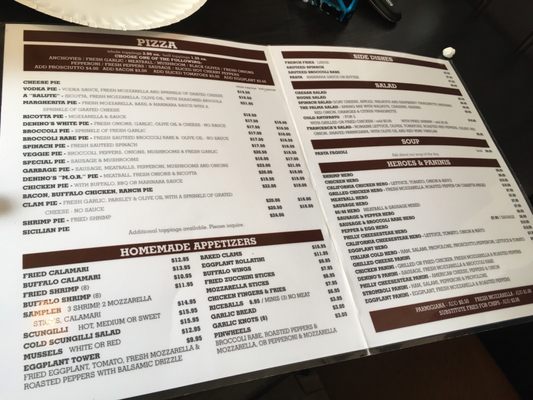 Menu photo 4 Denino's South Pizzeria Brick, NJ