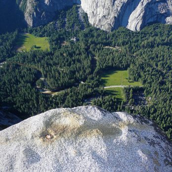 Glacier Point - My foot offers some perspective of the views. Please watch your kiddos! - Local Flavor Near Me