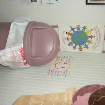 Spanky's Place - a pink trash can, a pink trash can, and a brown trash can - Ice Cream & Frozen Yogurt Near Me - Tangier, Virginia Spanky's Place - a pink trash can, a pink trash can, and a brown trash can - Ice Cream & Frozen Yogurt Near Me - Tangier, Virginia