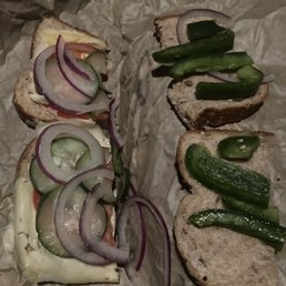 Yucky veggie sandwich