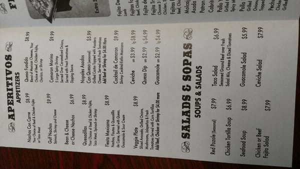 Menu photo 7 Los Braceros Amarillo, TX