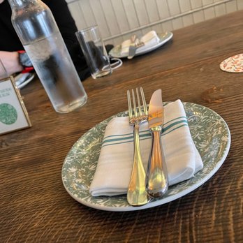 Dante - cute Utensils , fabric napkins and plates. - Cocktail Bars Near Me - New York, New York
