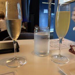 Champagne and mimosa