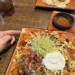 Crossover Cantina & Eatery - Chipped plate. Weird chicken seasoning.