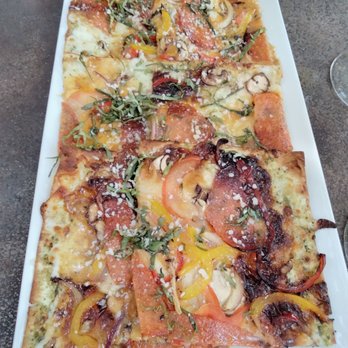 Rootstock Wine Bar - Combo Flatbread - Wine Bars Near Me - Mountain View, California Rootstock Wine Bar - Combo Flatbread - Wine Bars Near Me - Mountain View, California