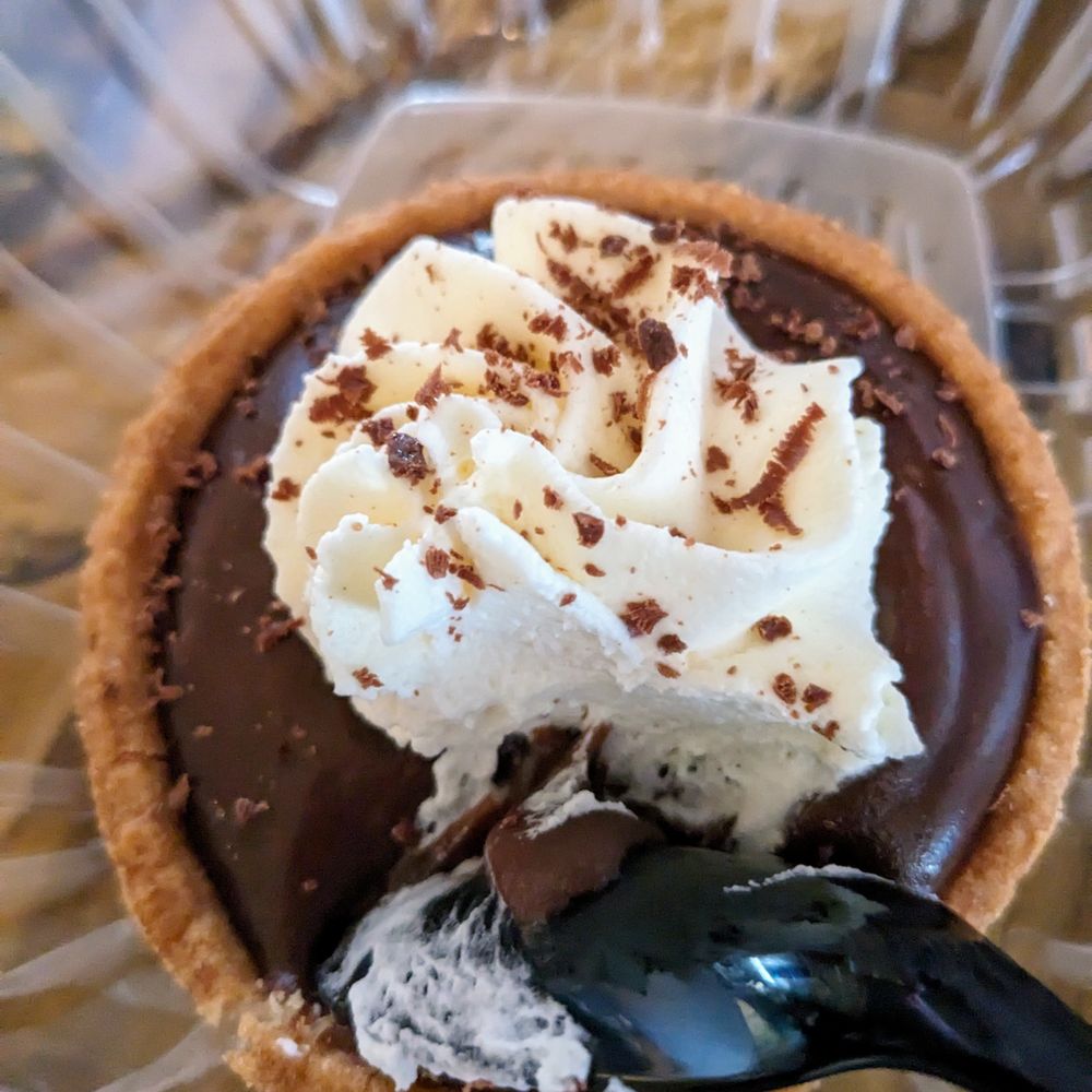 Mini chocolate pie - I think somebody's grandma made it!!