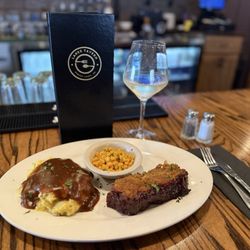Lakes Tavern  - Sunday special (all day, seasonal) Meatloaf with mashed potatoes, gravy, & corn