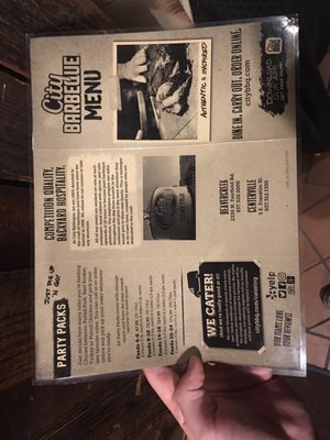 Menu photo 4 City Barbeque Centerville, OH