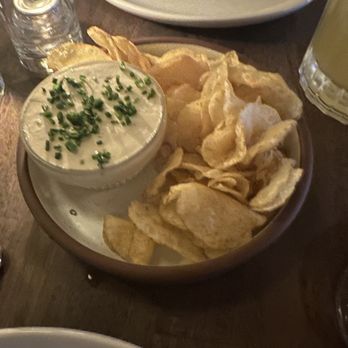 Virginia's - Chips with Crème Fraiche - American Near Me - New York, New York Virginia's - Chips with Crème Fraiche - American Near Me - New York, New York