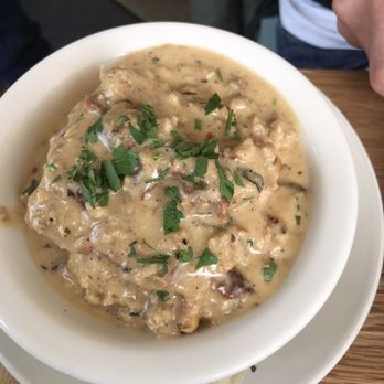 Sweet Chick - Biscuit with chicken gravy. Gravy was RICH, but delish - Southern Near Me - New York, New York Sweet Chick - Biscuit with chicken gravy. Gravy was RICH, but delish - Southern Near Me - New York, New York