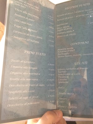 Menu photo 3 Al Gambero Porto Cesareo, LE