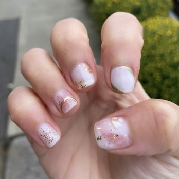 Vogue Nails & Lashes - Nail art with Barbie gel - Nail Technicians Near Me - Brooklyn, New York