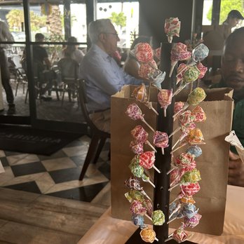 La Cabrera - Lollipops brought to your table after your bill is brought out - Argentine Near Me - Sunny Isles Beach, Florida La Cabrera - Lollipops brought to your table after your bill is brought out - Argentine Near Me - Sunny Isles Beach, Florida