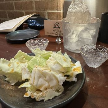 Yakitori Hachibei - Complimentary cabbage - Japanese Near Me - Honolulu, Hawaii