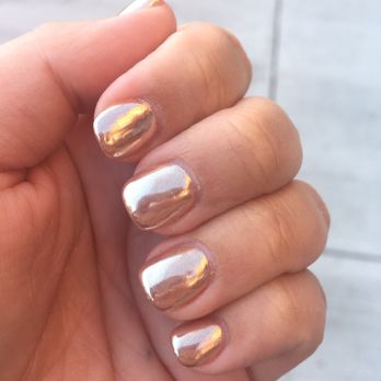 Chic Nails & Spa - Rose gold chrome - Nail Salons Near Me - Philadelphia, Pennsylvania