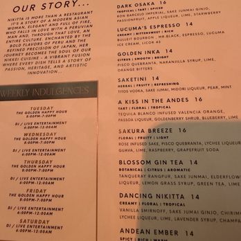 Nikitta Orlando - Menus - Japanese Near Me - Orlando, Florida