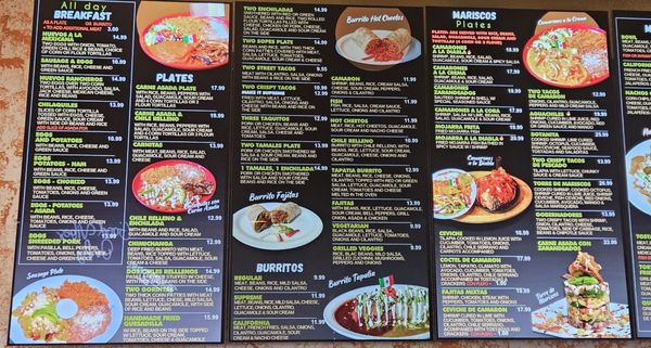 Menu photo 1 Las Tapatias Chico, CA