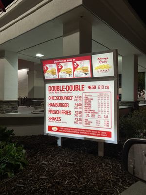Menu photo 2 In-N-Out Burger Daly City, CA Menu photo 2 In-N-Out Burger Daly City, CA