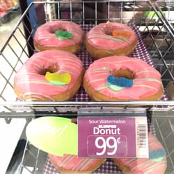 7-Eleven - Sour Watermelon Slurpee Donuts!? Yikes.