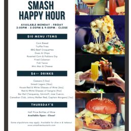 Happy hour menu