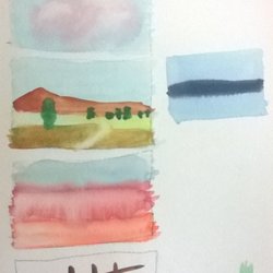 Melbourne Studio of Art - 18/02/2018 - The 4 Marks of Watercolour Painting, Becky Hutchinson in workshop facilitated by Terry Jarvis!!
