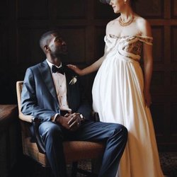 Tchad - Verena spent the past two class sessions sewing her own wedding dress from scratch!  This was a hard won labor of love, folks.