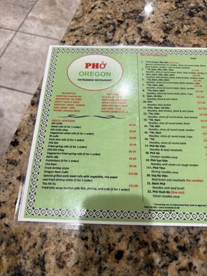 Menu photo 2 Pho Oregon - Beaverton Beaverton, OR