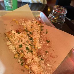 Street Corn Pizza slice