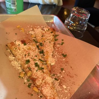 The Starving Artist - Street Corn Pizza slice - Dive Bars Near Me - Phoenix, Arizona