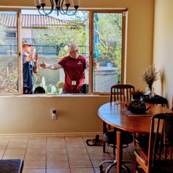Dependable Glass, Showers, Windows & Doors - The installation team.